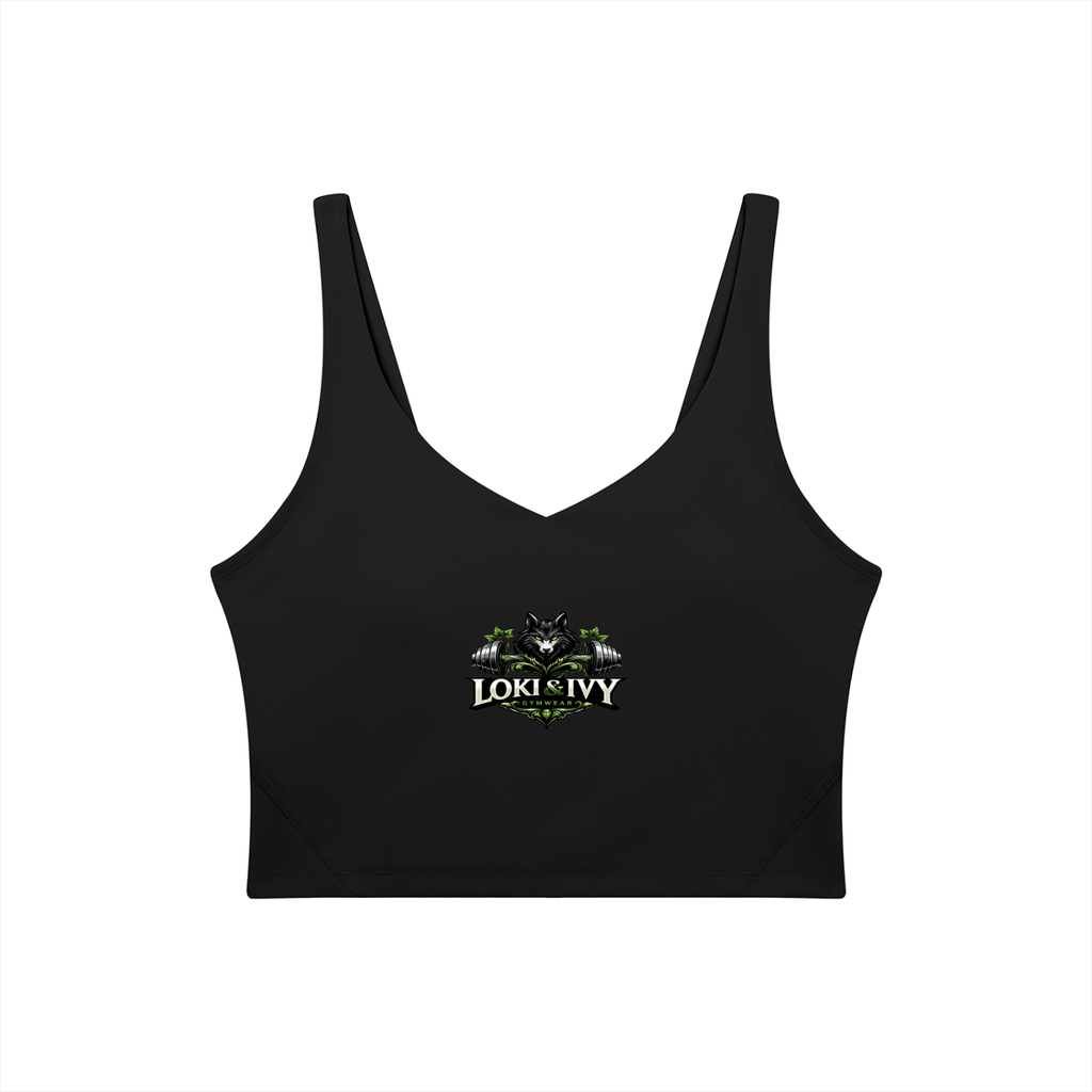 Loki & Ivy Women's V-Neck Yoga Sports Bra