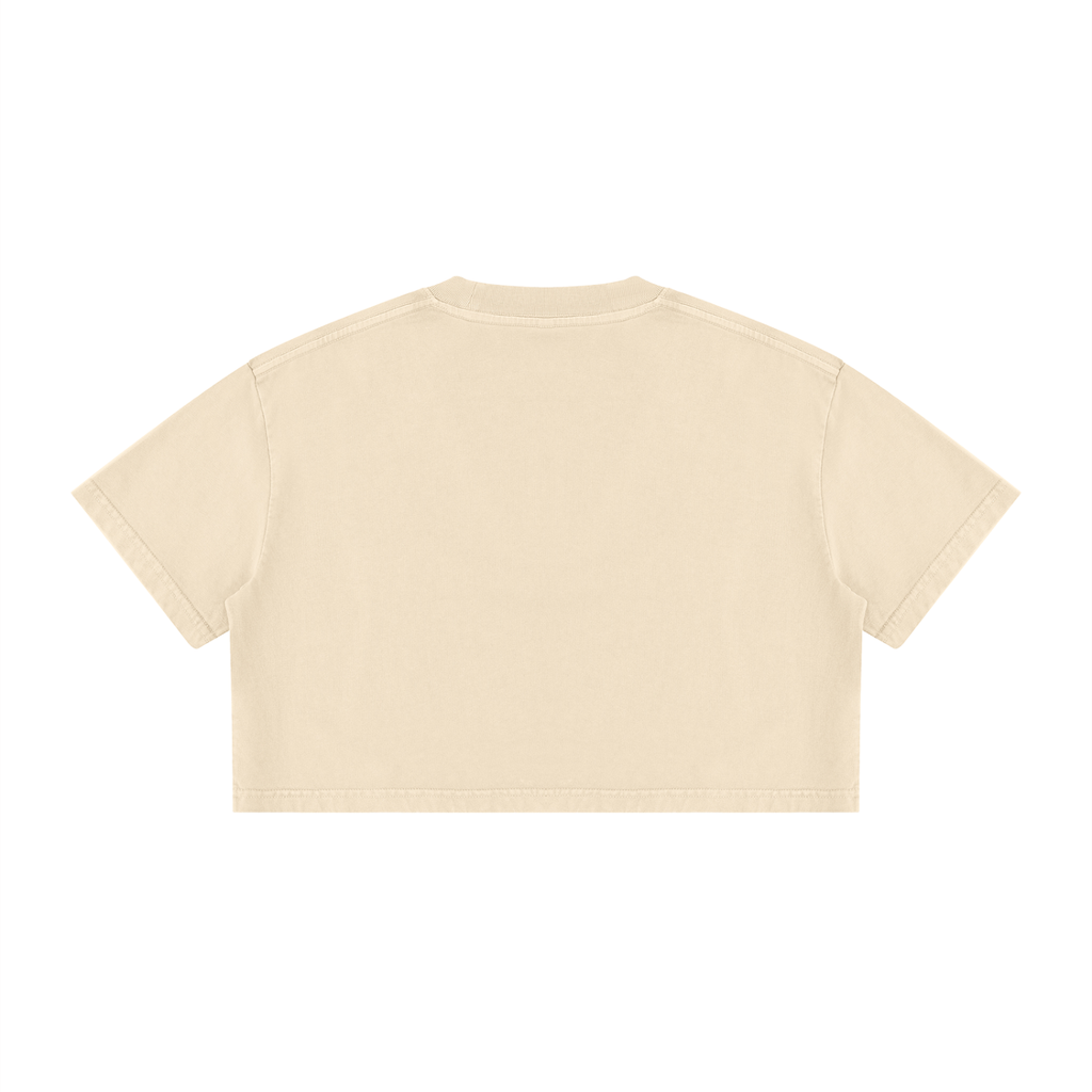 Loki & Ivy Women's Mineral Wash Cotton Crop T-Shirt