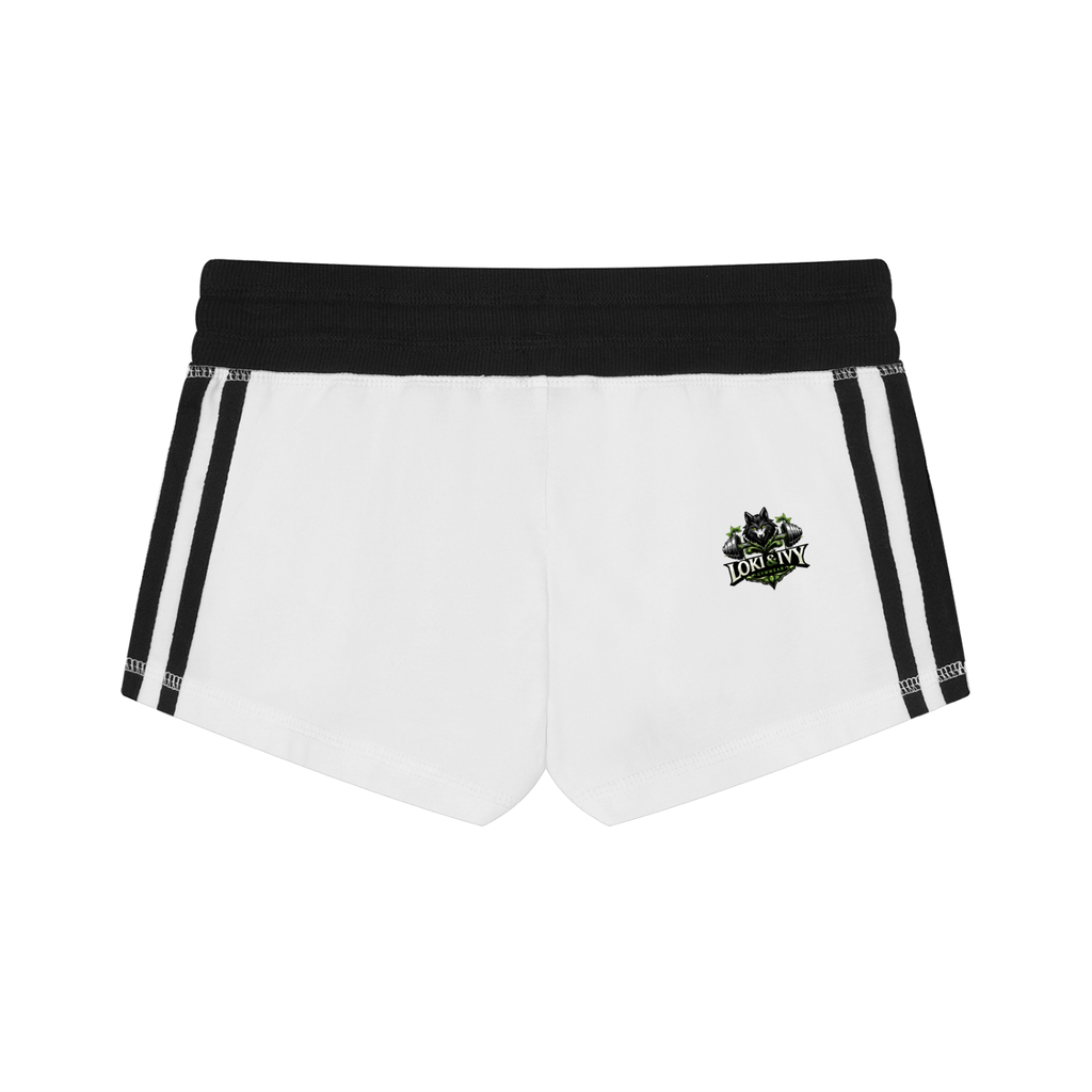 Loki & Ivy Women's Contrast Stripe Track Shorts