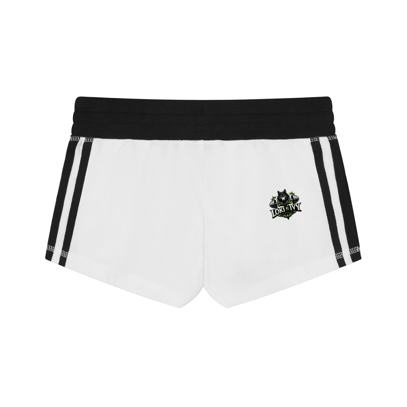 Loki & Ivy Women's Contrast Stripe Track Shorts