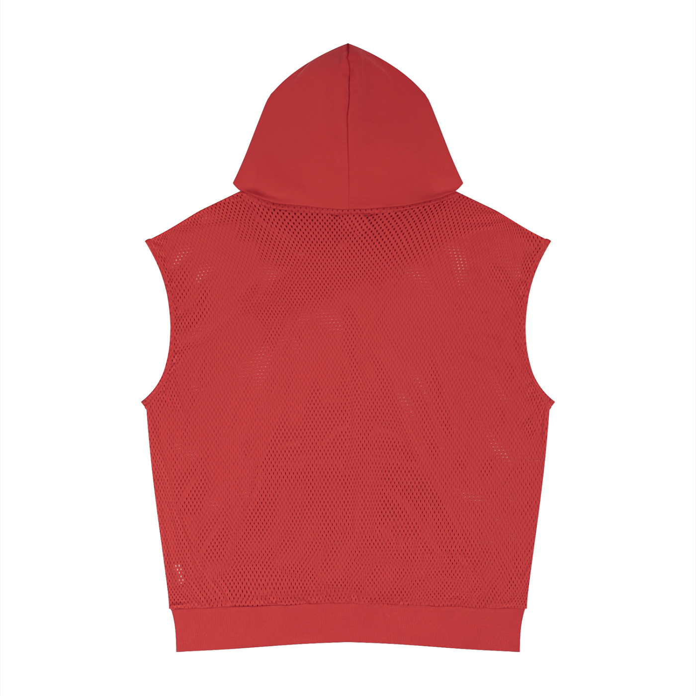 Loki & Ivy Unisex Panel Mesh Sleeveless Hoodie