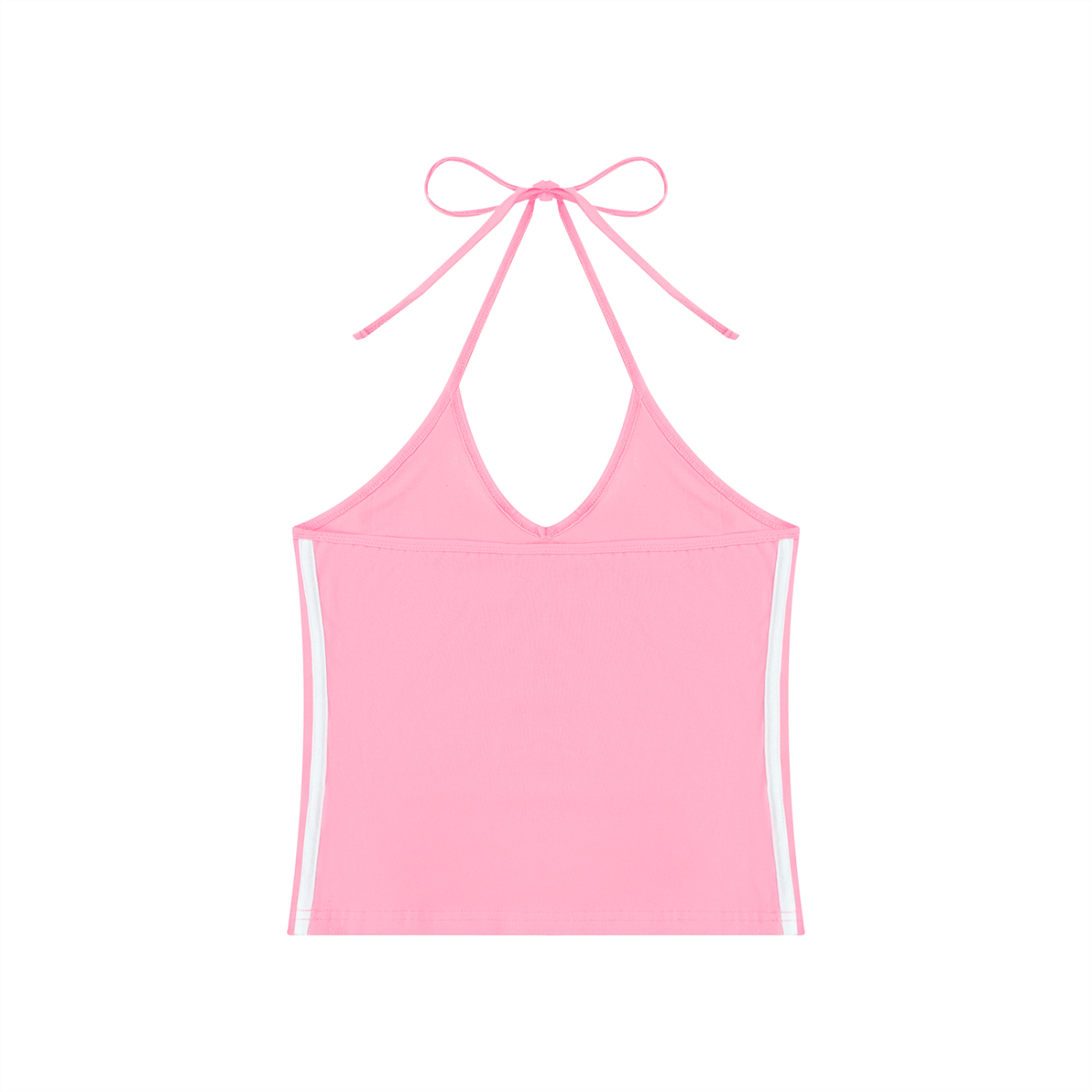 Loki & Ivy Women's Color Block Halter Crop Tank Top