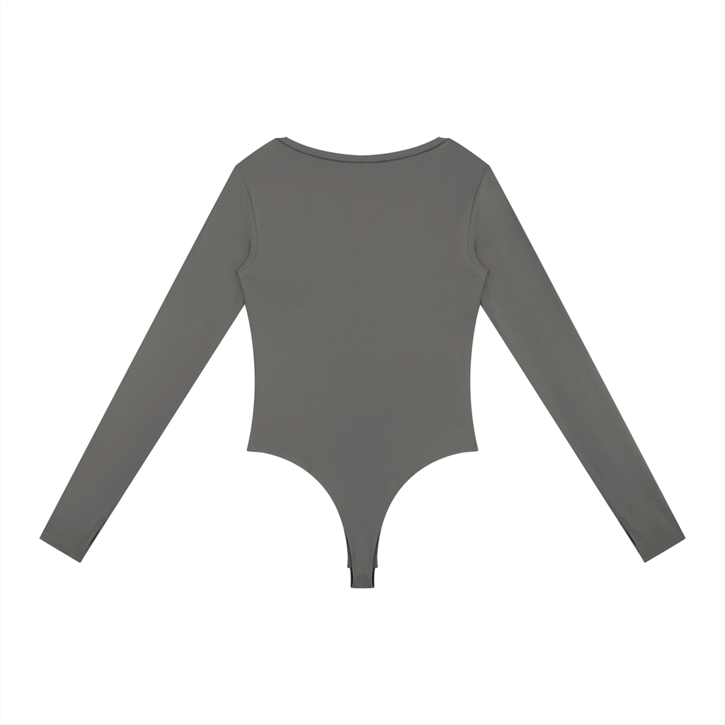 Loki & Ivy Women's Tight Long Sleeve Yoga Bodysuit