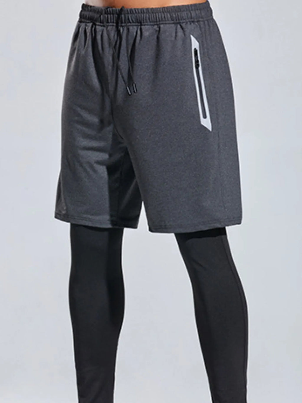 Men's Plus Size Elastic Waist Active Shorts