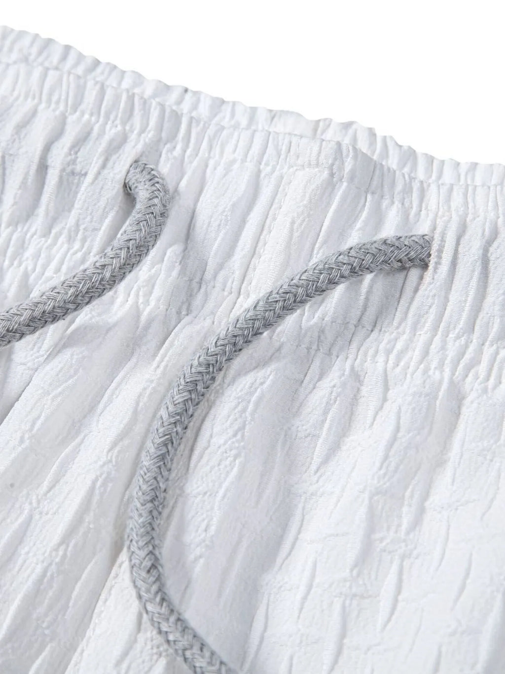 Men's Classic Textured Shorts with Elastic Waist