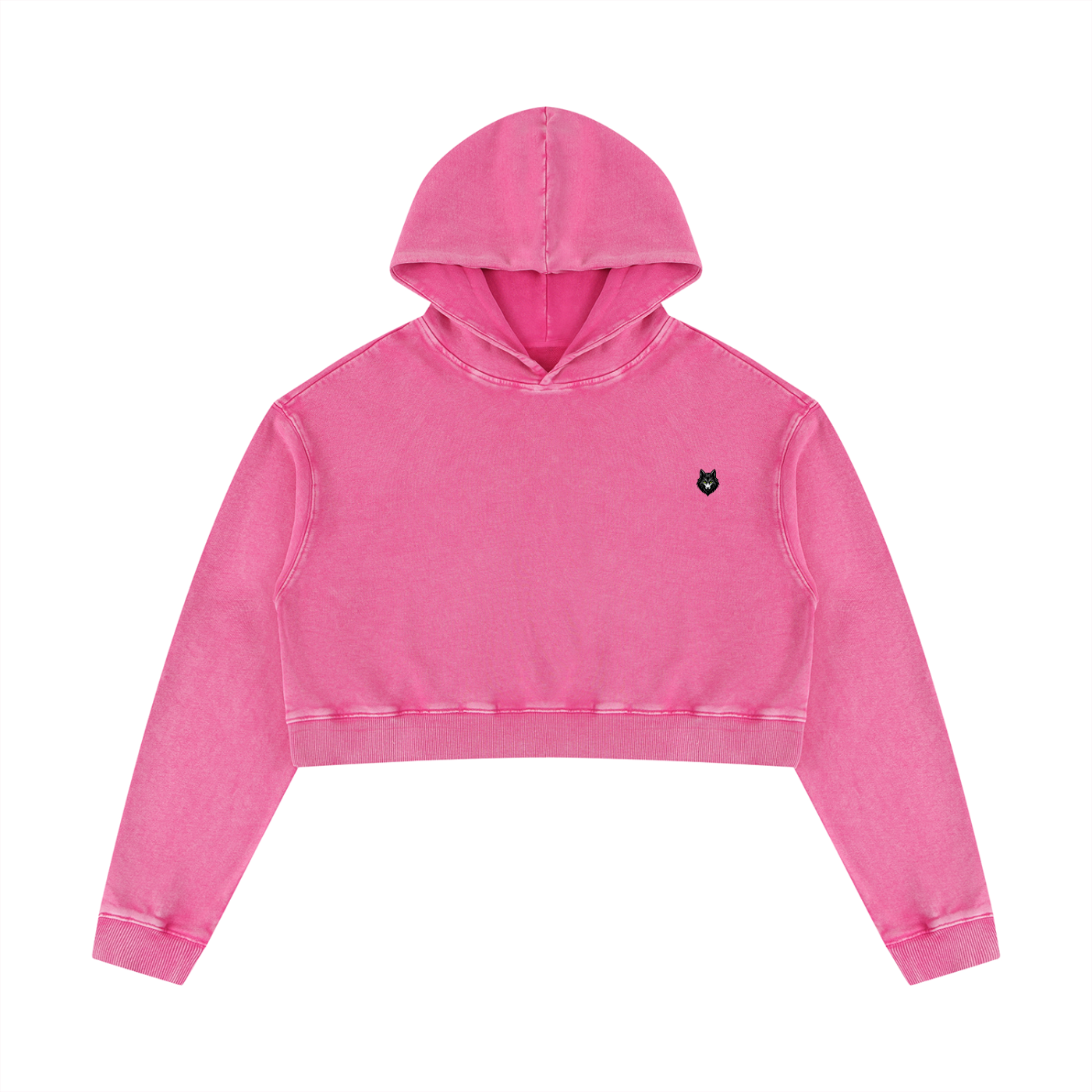 Loki & Ivy Women’s Mineral Washed Crop Hoodie