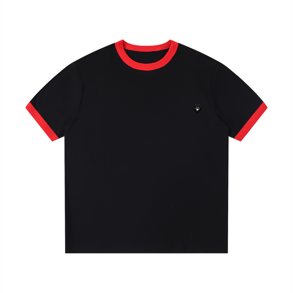 Loki & Ivy Contrast Edge Ribbed Crewneck T-Shirt