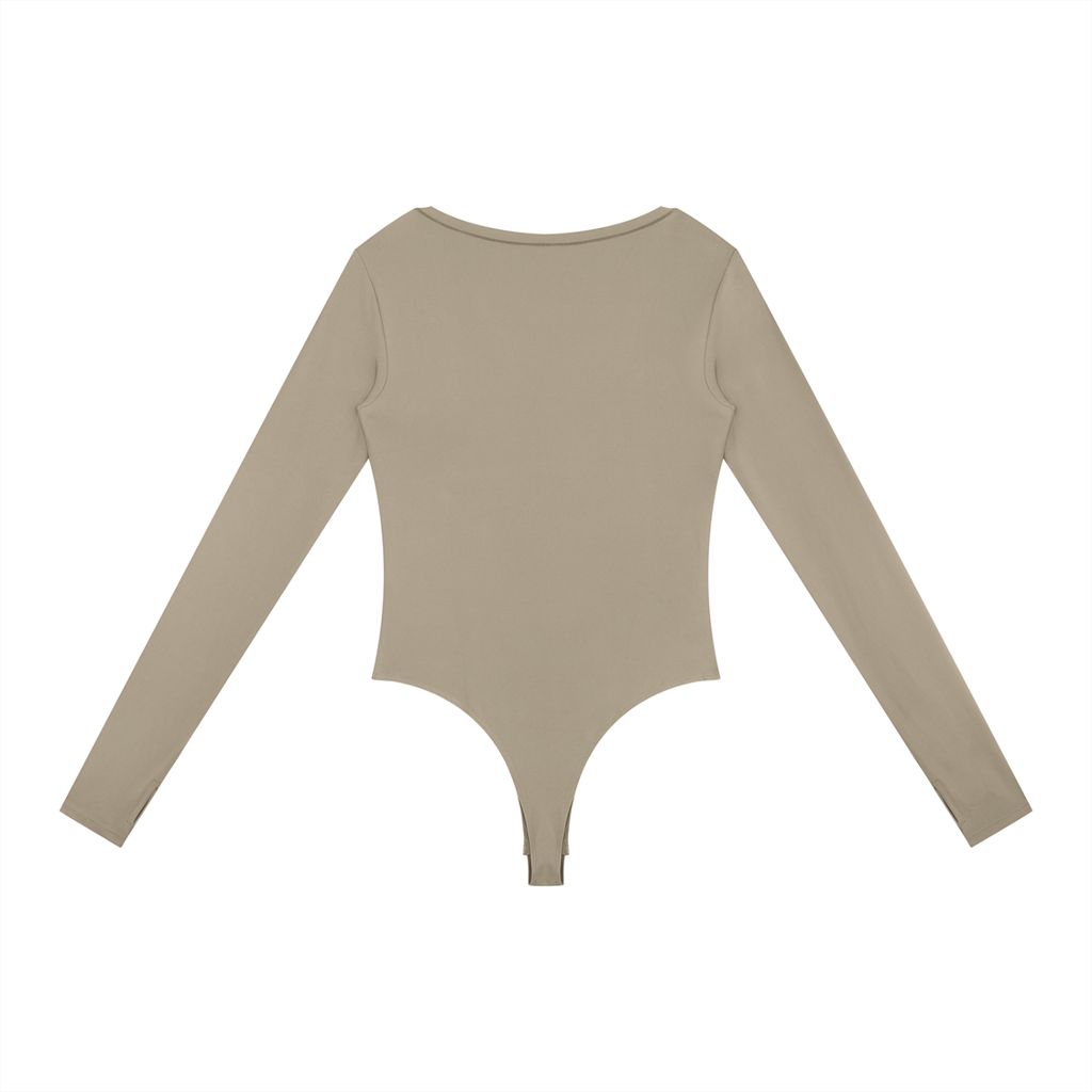 Loki & Ivy Women's Tight Long Sleeve Yoga Bodysuit