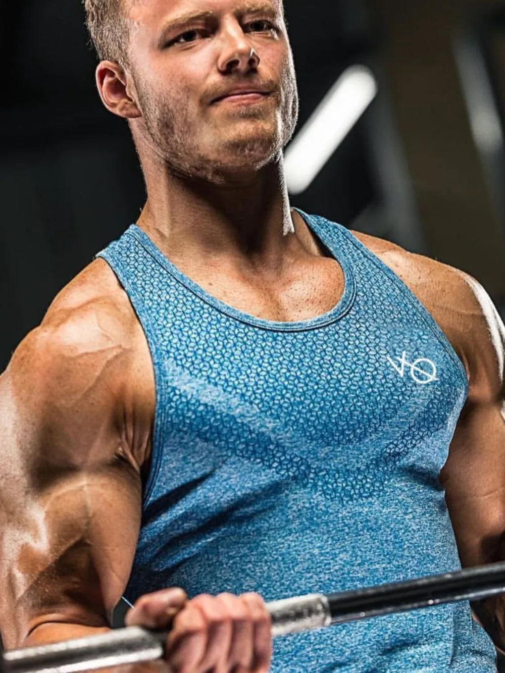Men's Plus Size Round Neck Active Tank