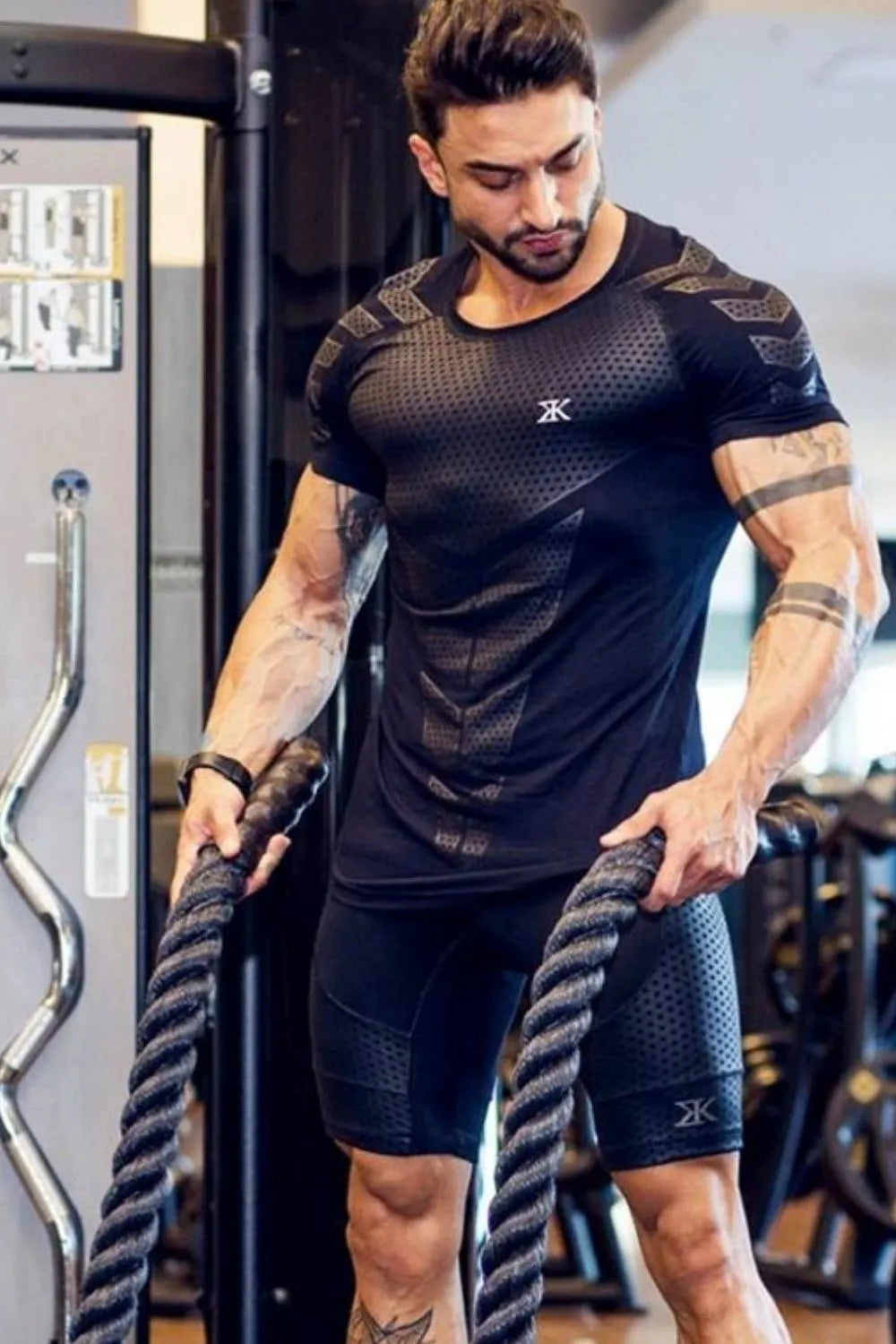 Men's Plus Size Round Neck Short Sleeve T-Shirt