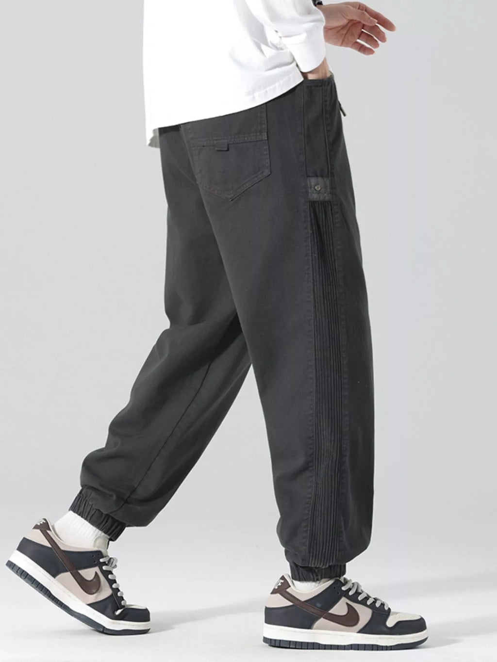 Men's Plus Size Drawstring Cargo Joggers