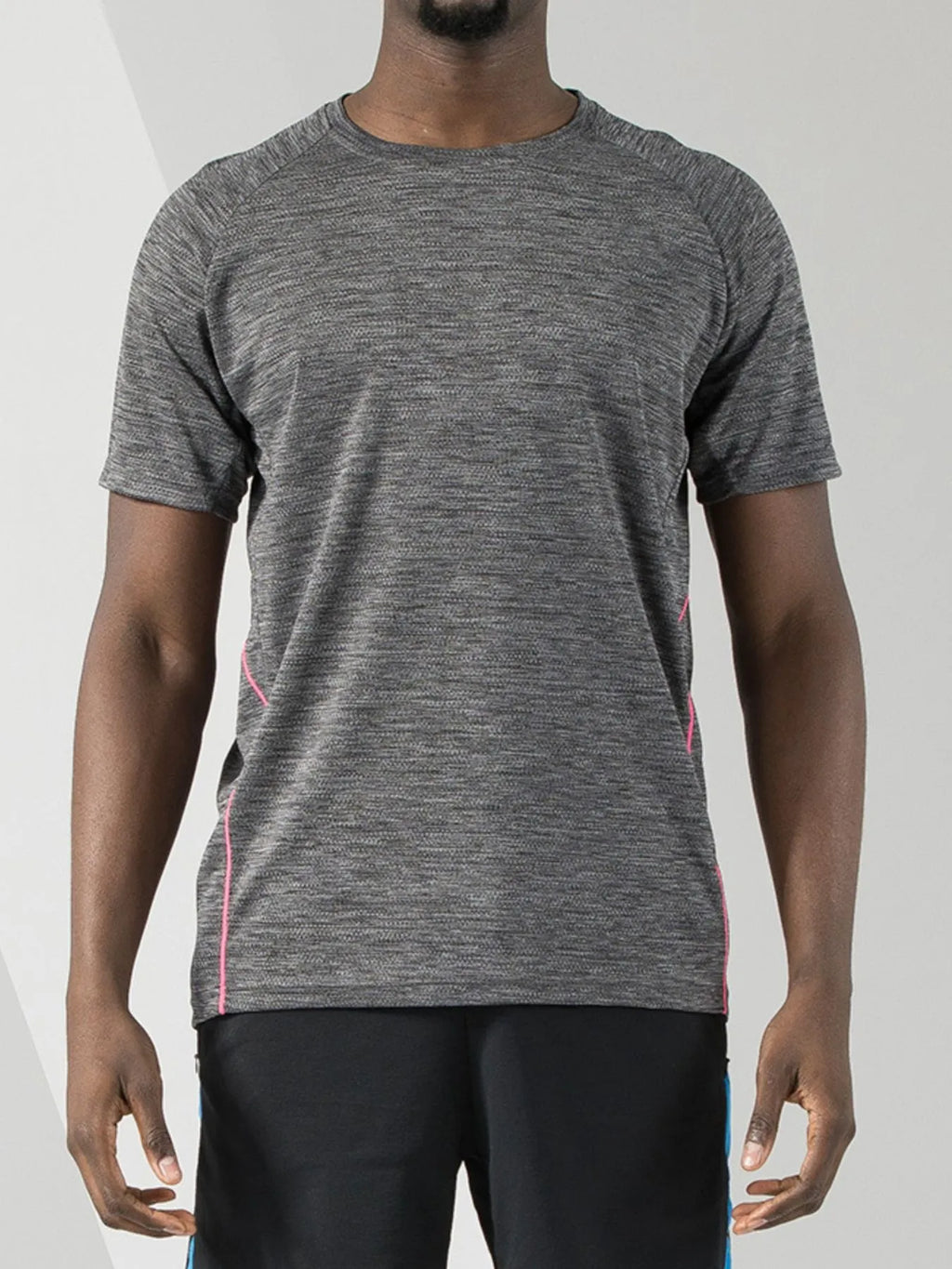 Men's Plus Size Round Neck Short Sleeve Active T-Shirt
