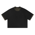 Loki & Ivy Unisex Mineral Washed Boxy Panel T-Shirt