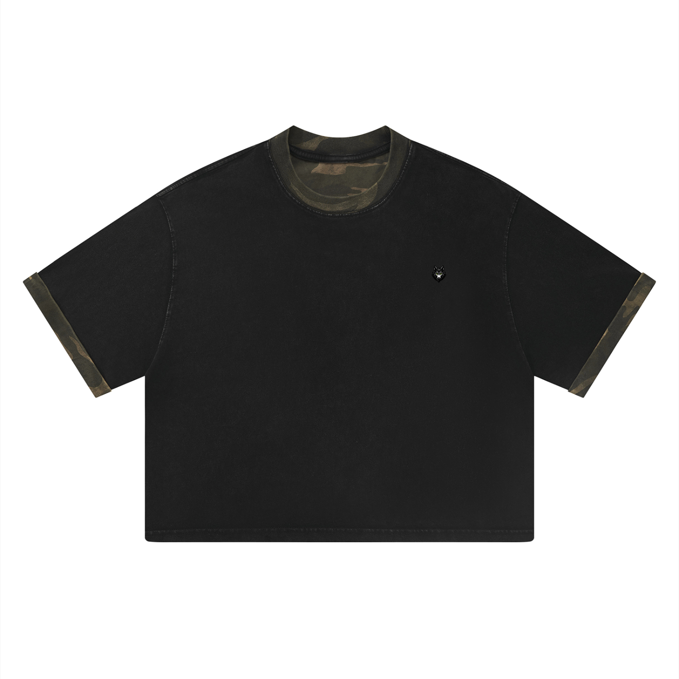 Loki & Ivy Unisex Mineral Washed Boxy Panel T-Shirt