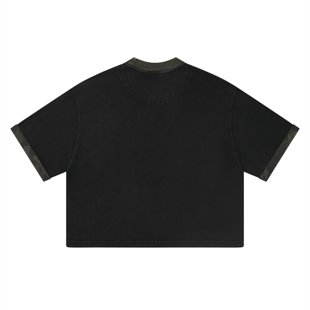 Loki & Ivy Unisex Mineral Washed Boxy Panel T-Shirt