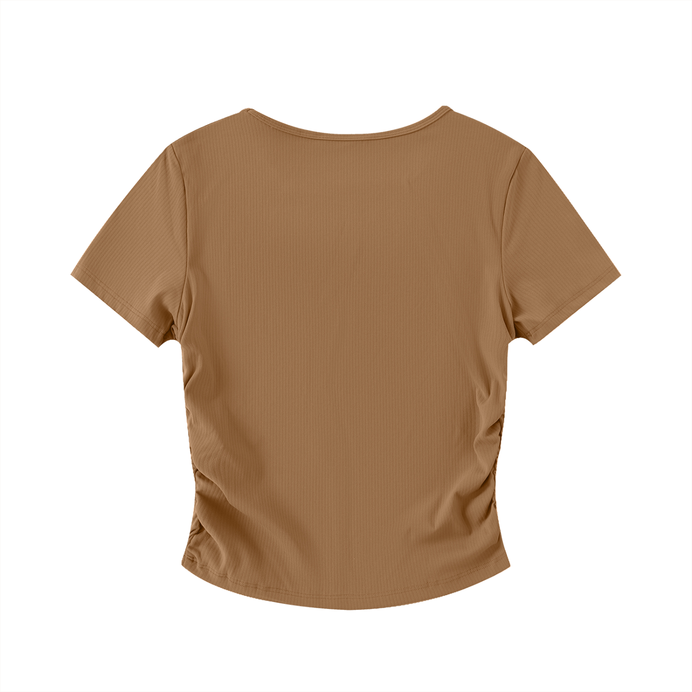 Loki & Ivy Ruched Bodycon Crop Top