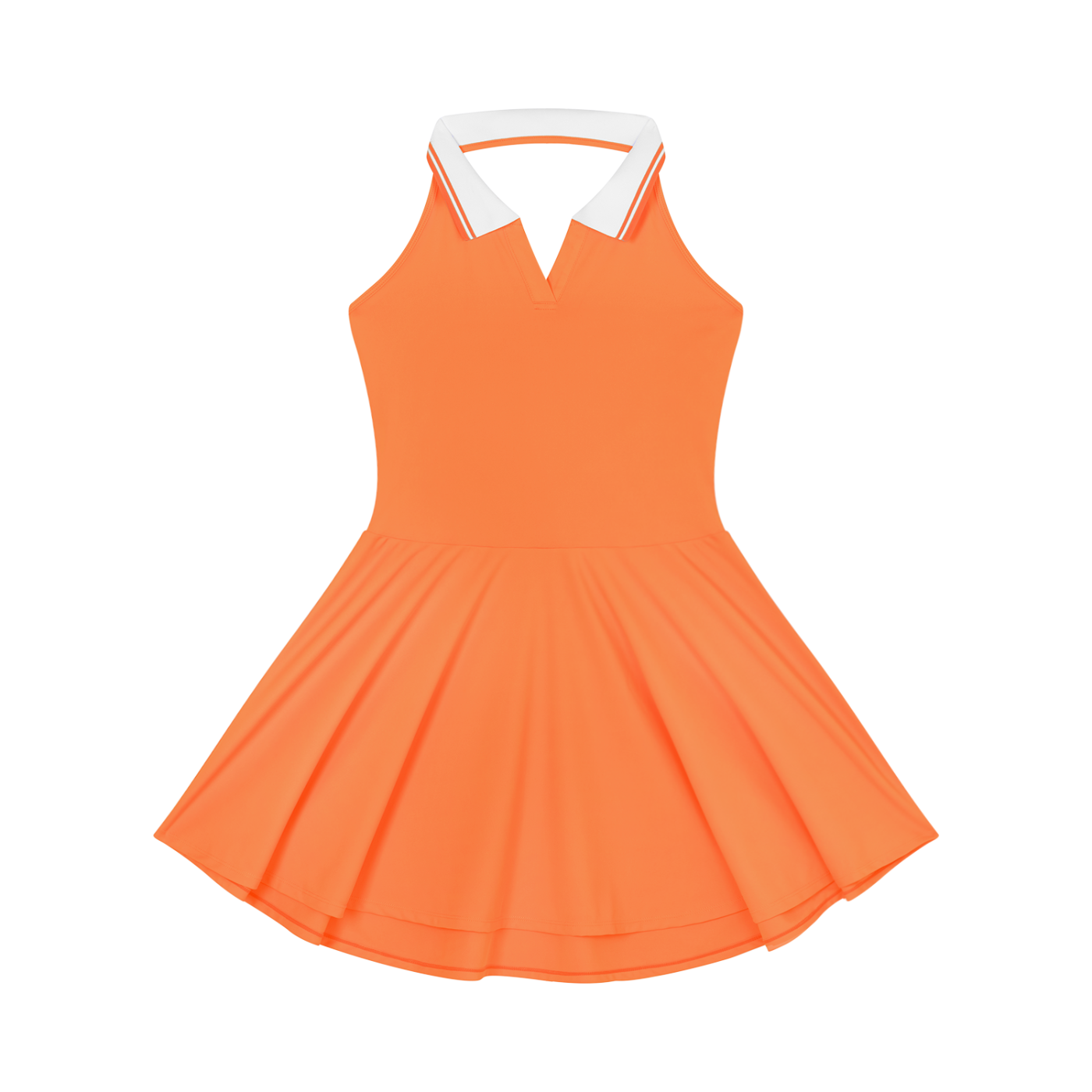 Loki & Ivy Collared Halter Tennis Dress