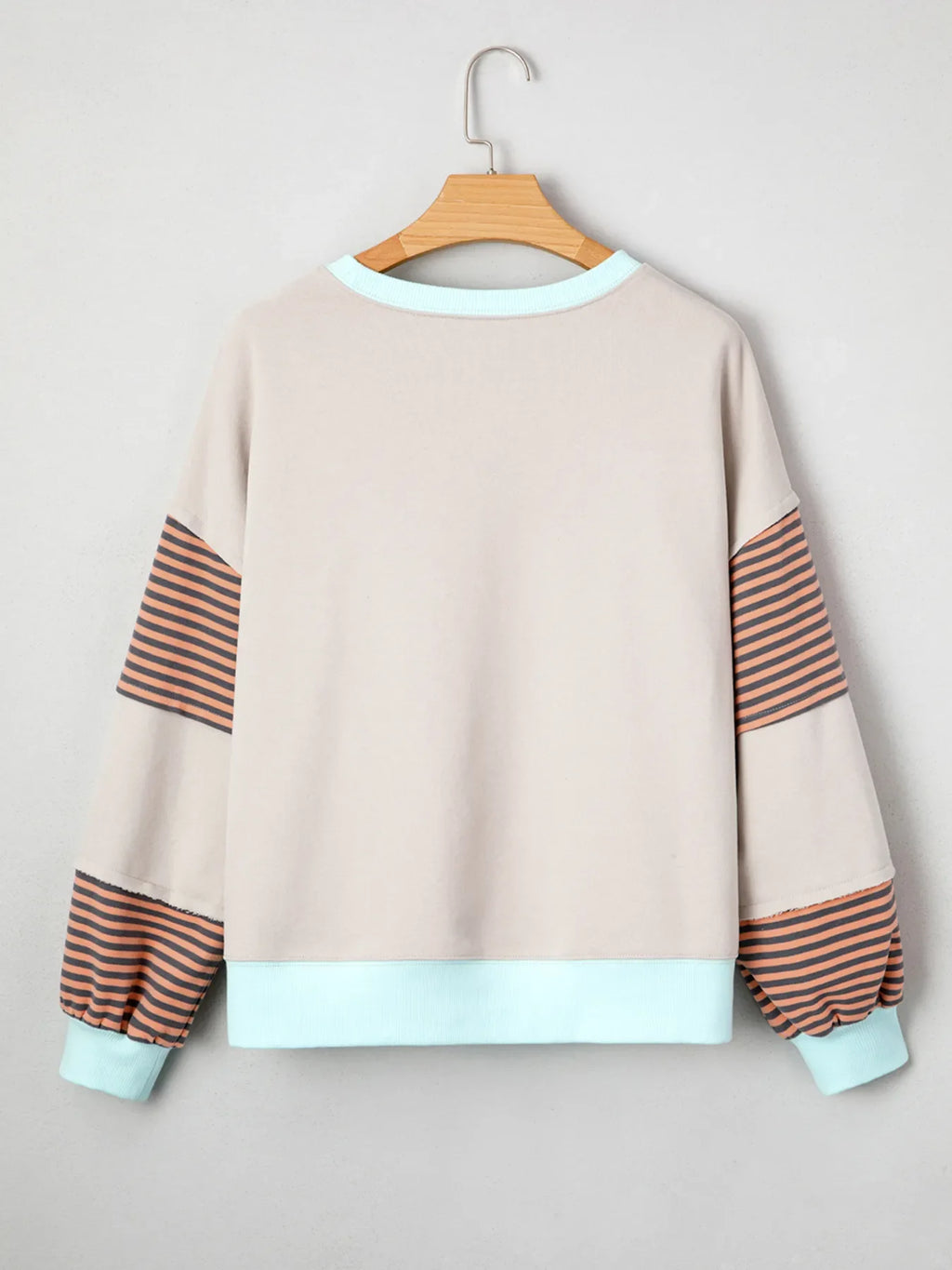 Colorblock Patchwork Drop Shoulder Sweatshirt