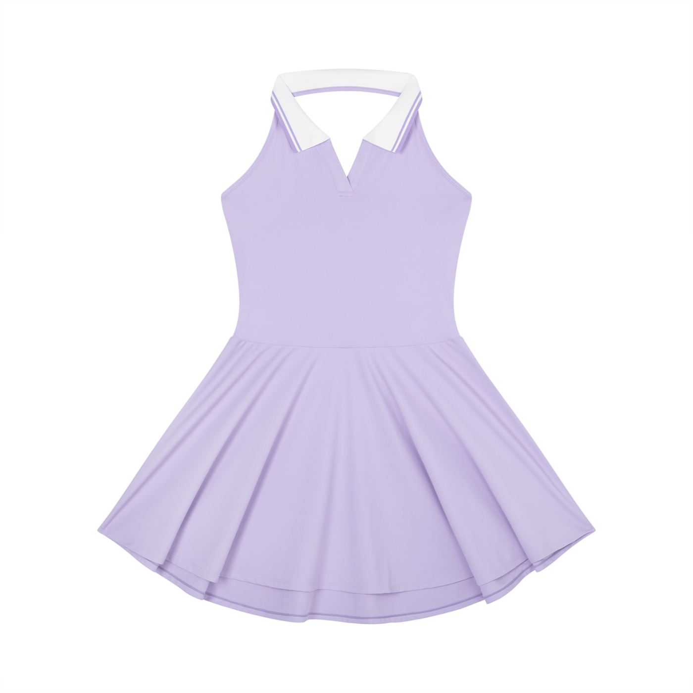 Loki & Ivy Collared Halter Tennis Dress