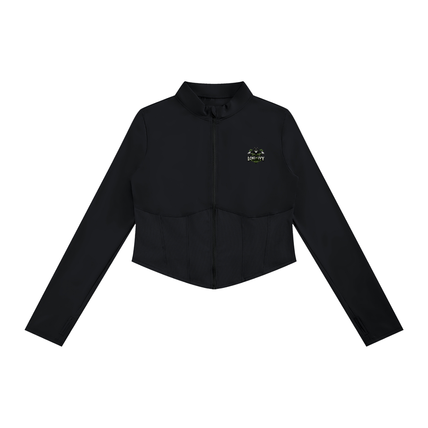 Loki & Ivy Women's Slim Fit Full-Zip Yoga Jacket