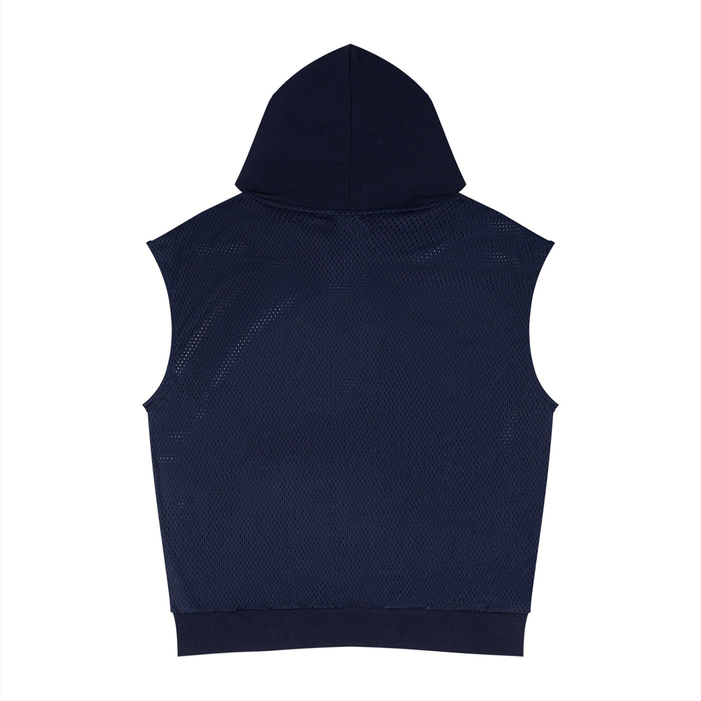 Loki & Ivy Unisex Panel Mesh Sleeveless Hoodie