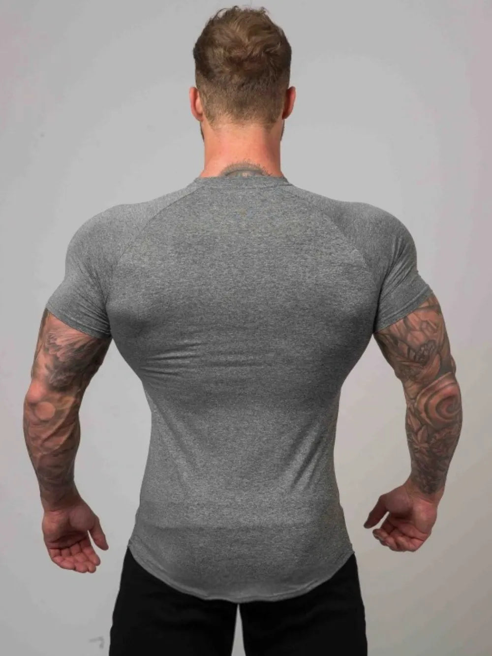 Men's Plus Size Round Neck Short Sleeve T-Shirt