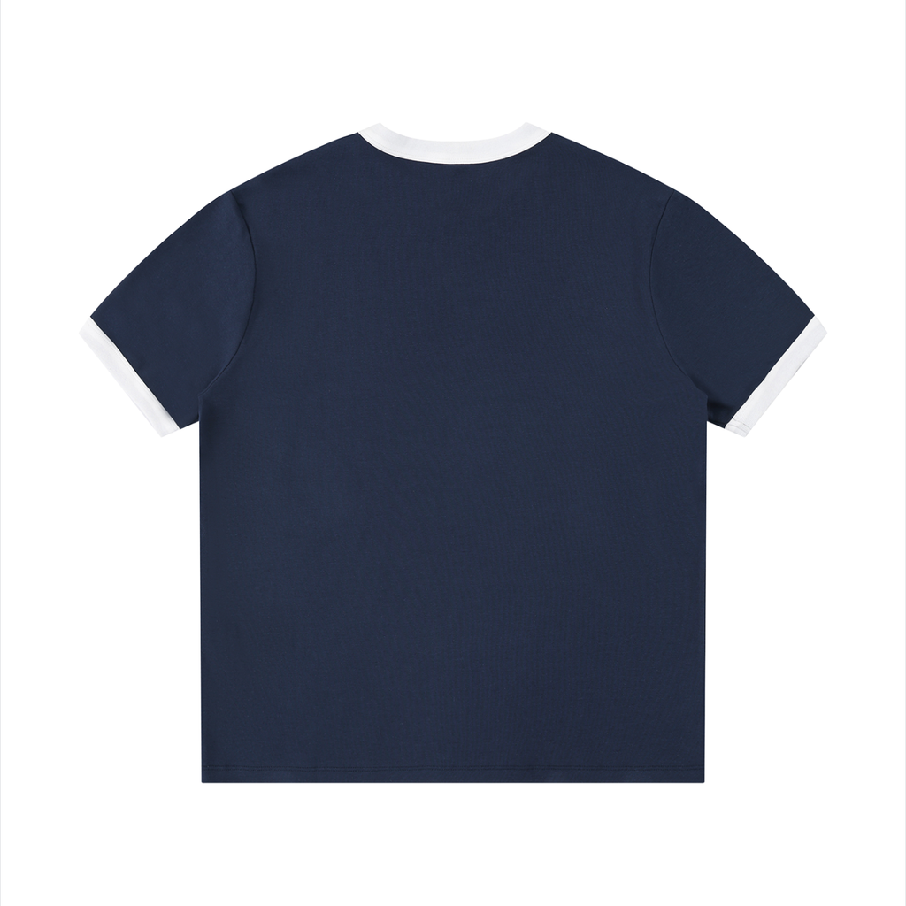 Loki & Ivy Contrast Edge Ribbed Crewneck T-Shirt