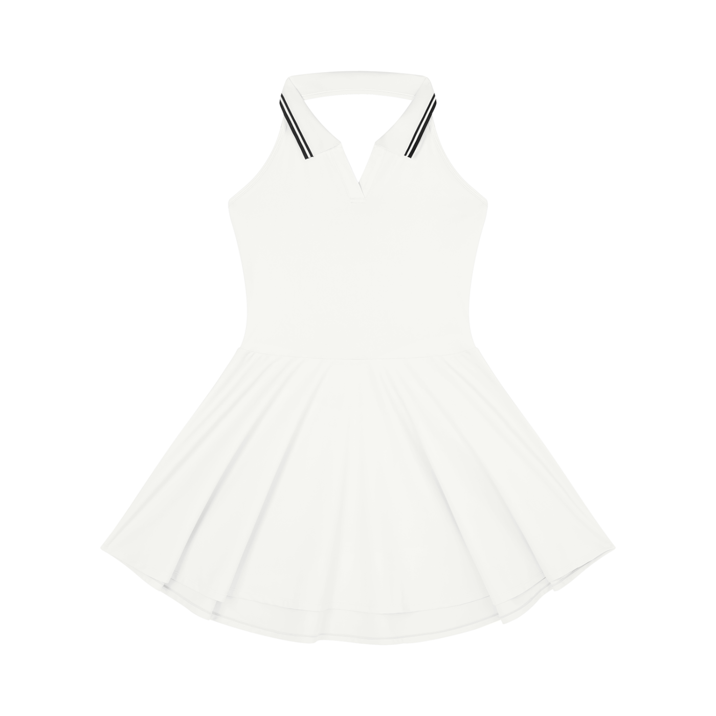 Loki & Ivy Collared Halter Tennis Dress