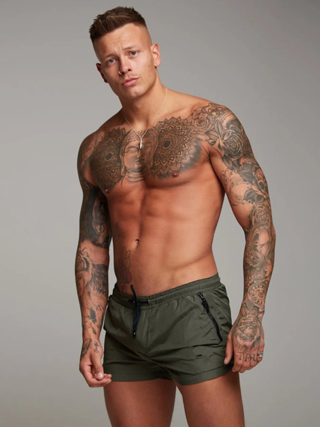 Men's Full Size Drawstring Active Shorts with Pockets Plus Size