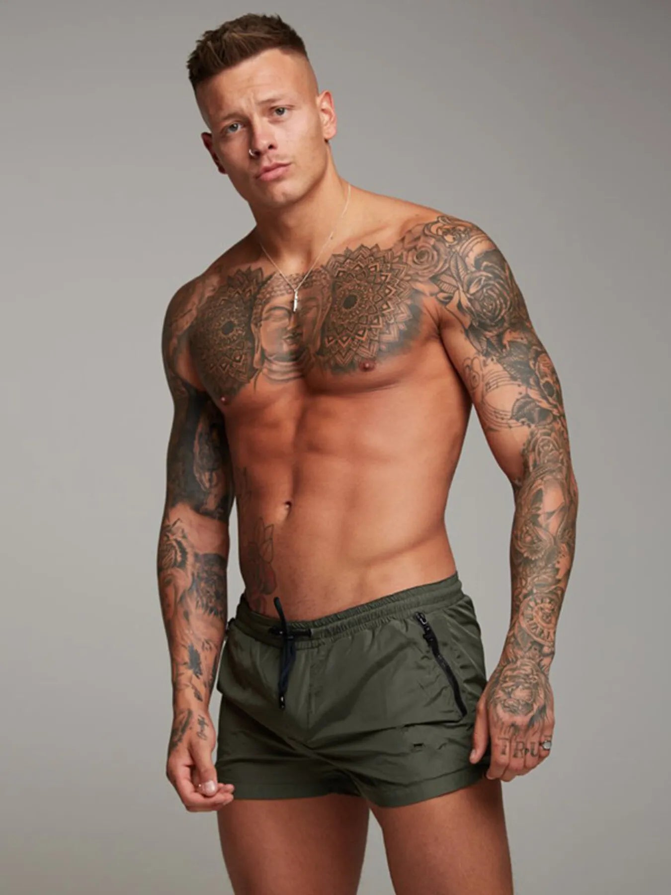 Men's Full Size Drawstring Active Shorts with Pockets Plus Size