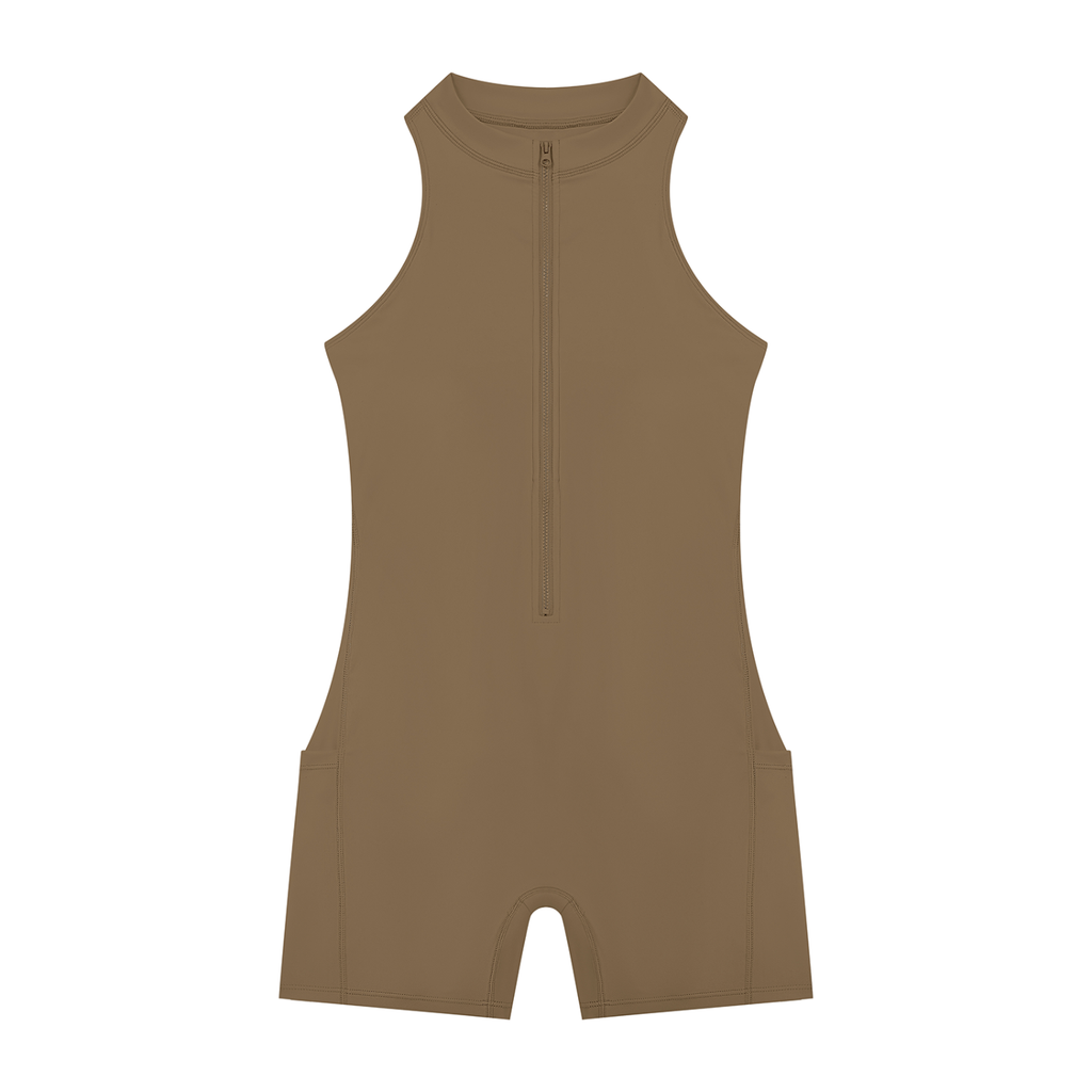 Loki & Ivy Women’s Quarter-Zip Yoga Romper