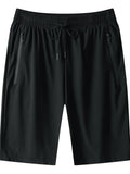 Men's Plus Size Drawstring Active Shorts