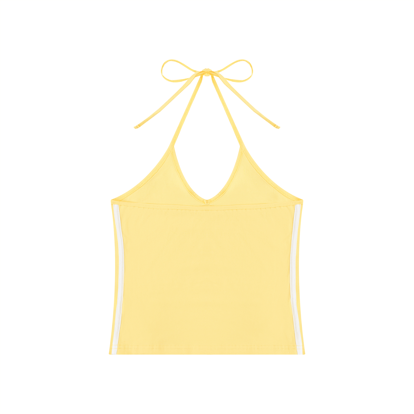 Loki & Ivy Women's Color Block Halter Crop Tank Top