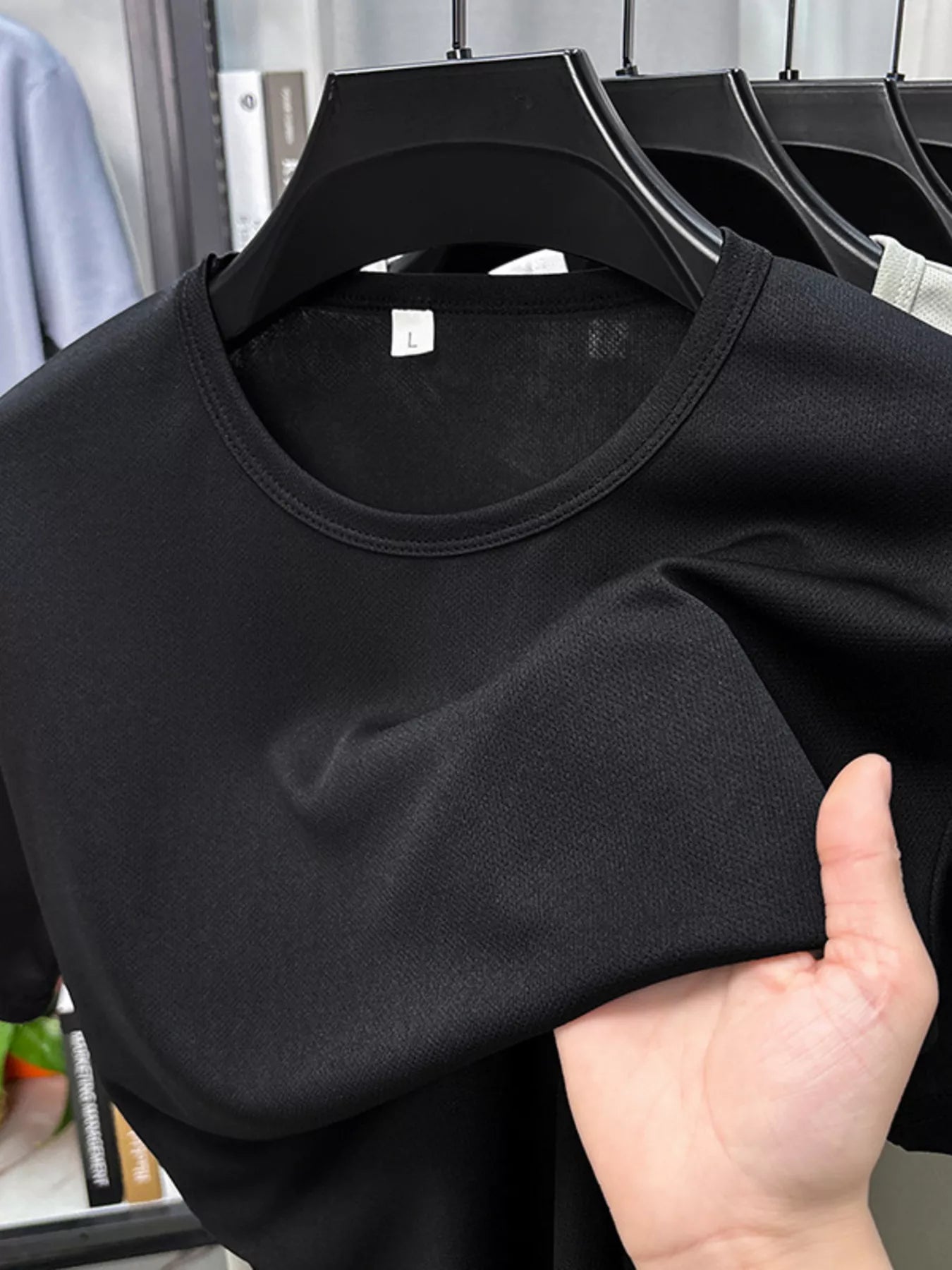 Men's Plus Size Round Neck Short Sleeve T-Shirt
