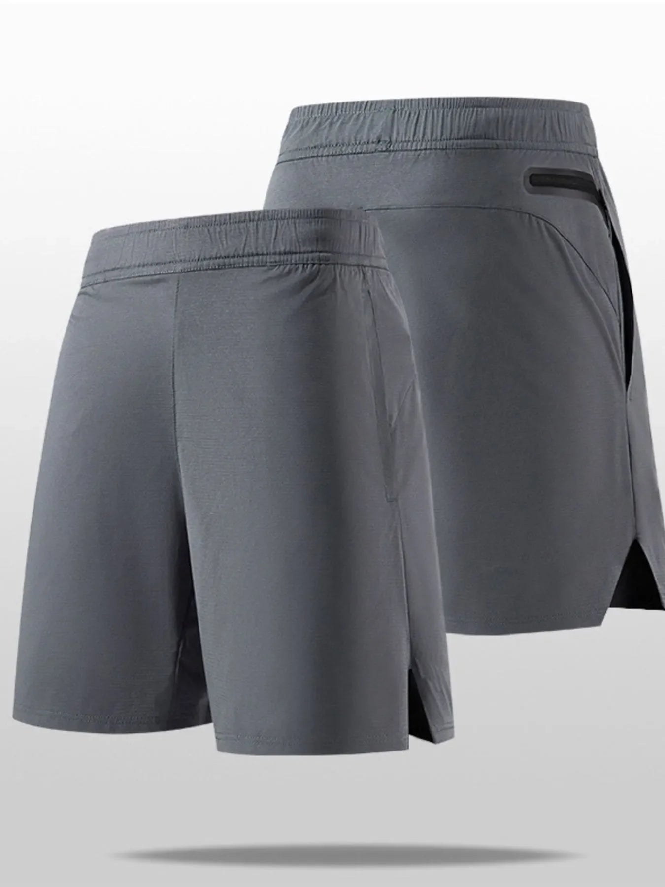 Men's Plus Size Elastic Waist Active Shorts
