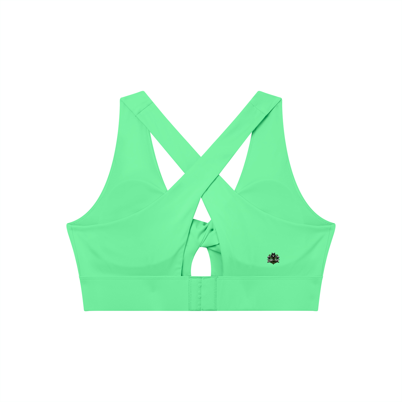 Loki & Ivy Women's Twist Front V-Neck Sports Bra