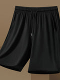 Men's Plus Size Drawstring Pocketed Shorts