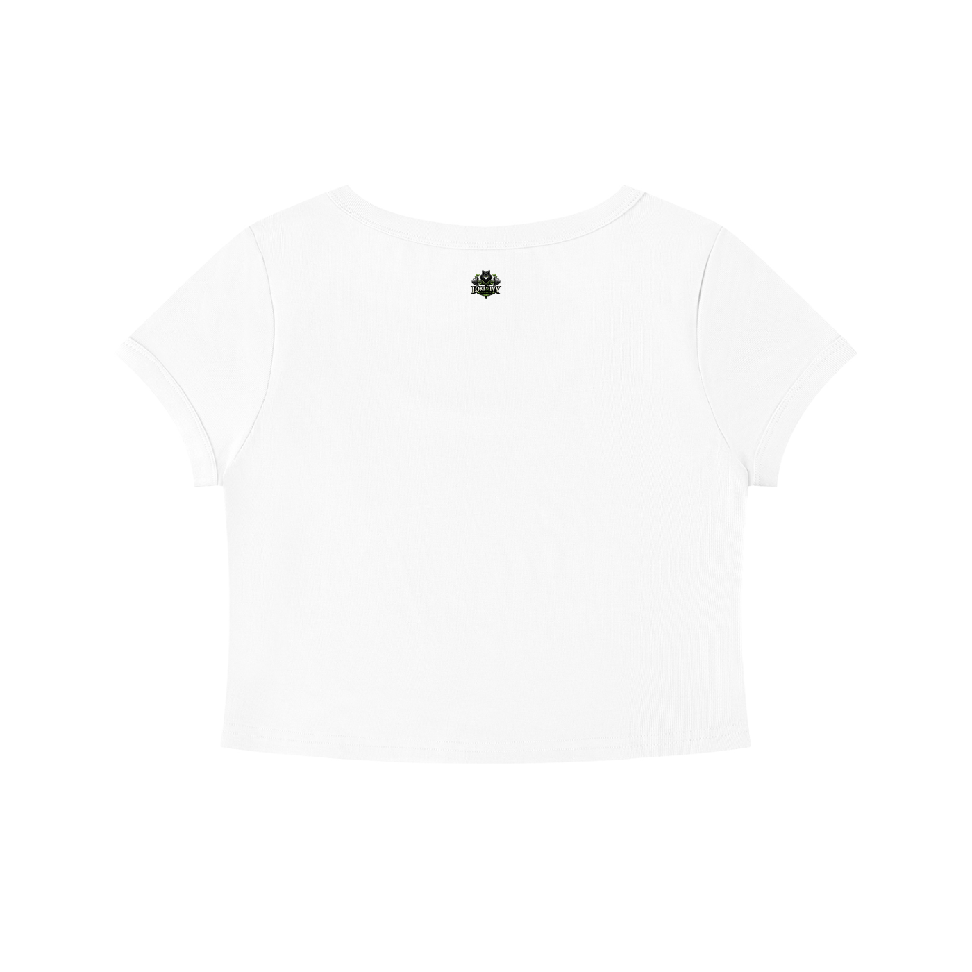 Loki & Ivy Women's Solid Color Slim Crop T-Shirt