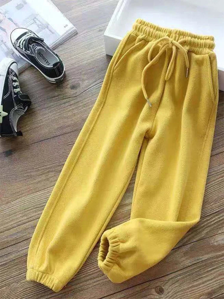 Cozy Luxe Harem Sweatpants with Drawstring