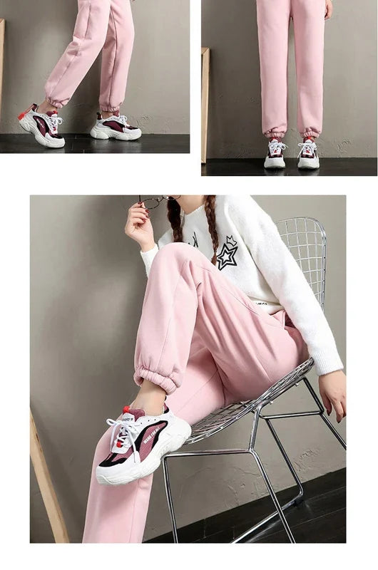 Cozy Luxe Harem Sweatpants with Drawstring