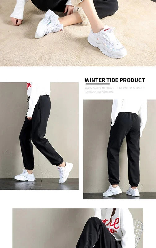 Cozy Luxe Harem Sweatpants with Drawstring