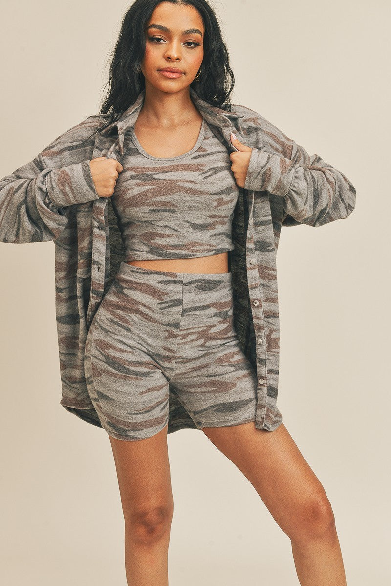 Cardigan Three Piece Activewear