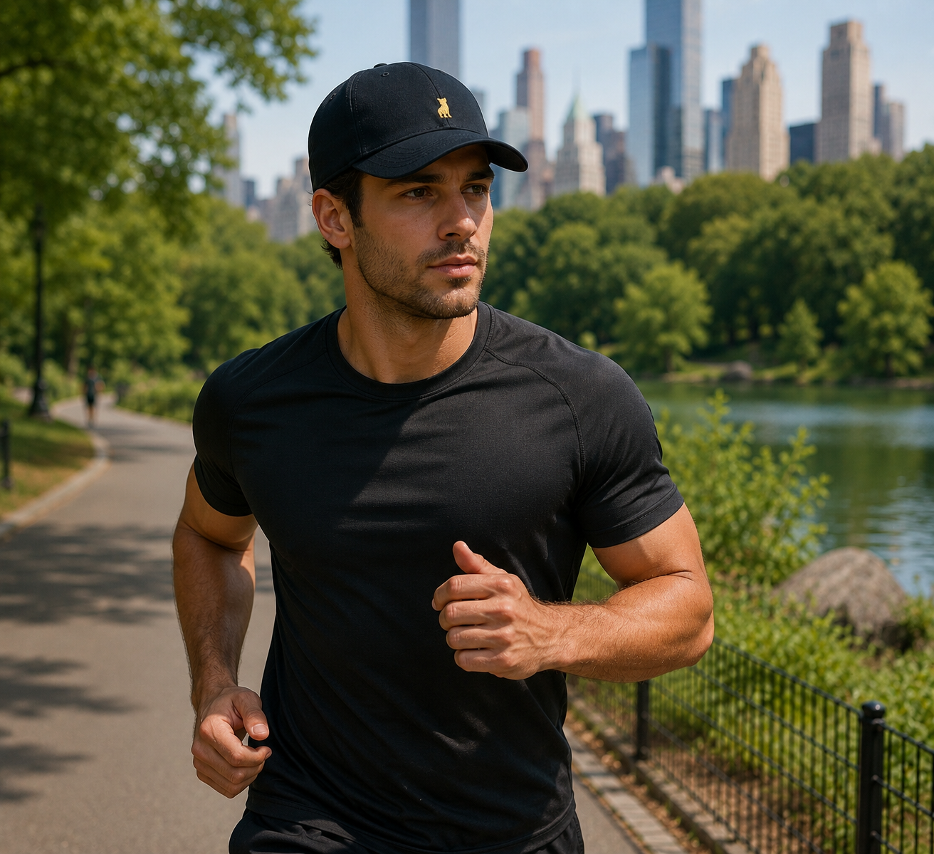 Loki & Ivy Wolf Emblem Brushed Twill Unstructured Cap