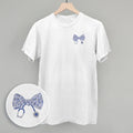 Stethoscope Floral Bow (Left Chest)
