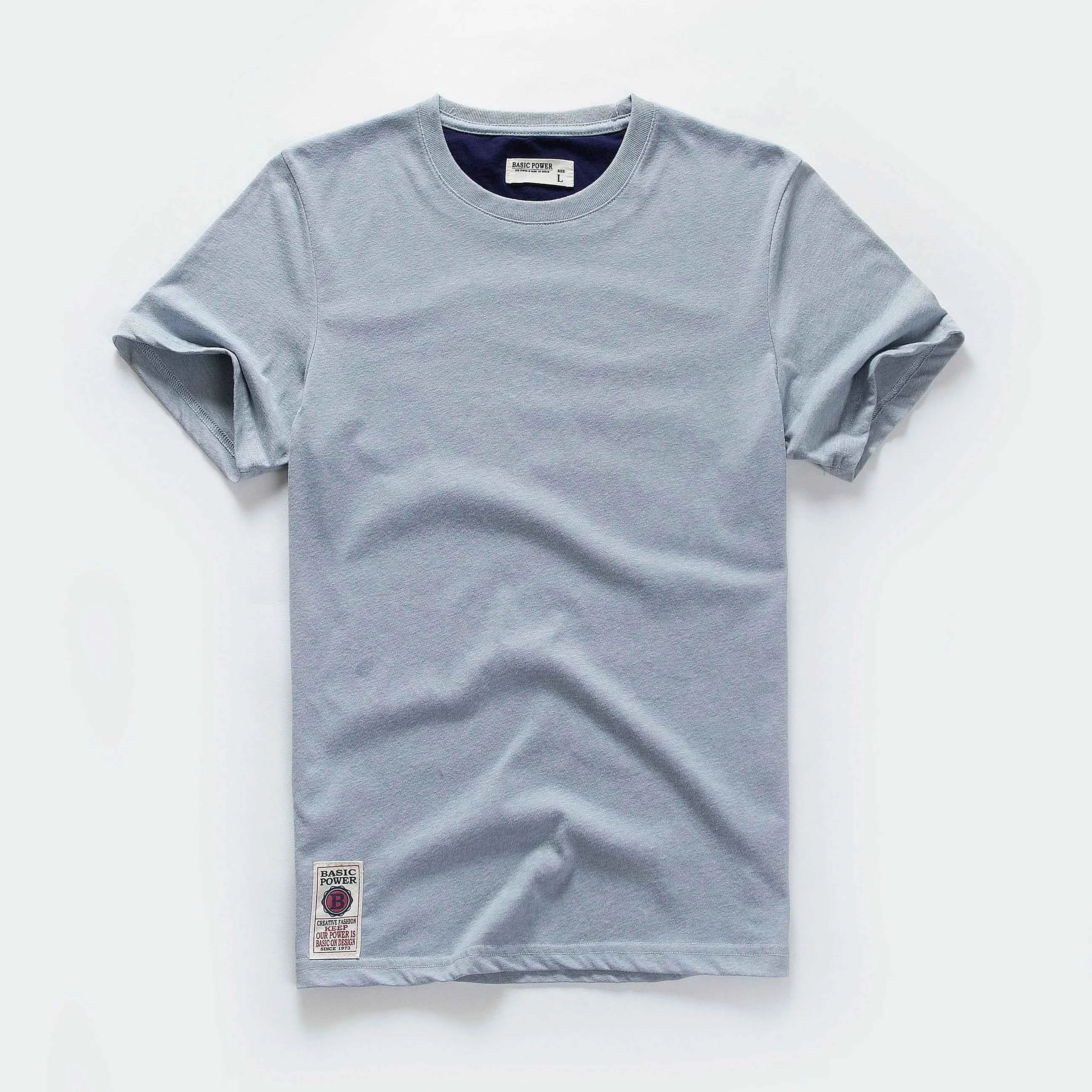 Classic Cotton Men's Solid O-Neck Tee