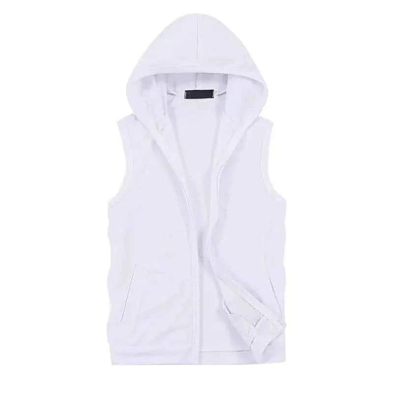 Men's Sleeveless Hoodie Tank Top Sportswear