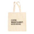 Coffee Warm Blanket Good Book (Tote Bag)