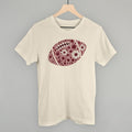 Floral Football Maroon