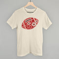 Floral Football Red