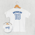 Birthday Boy Varsity #10 (Kids Back Print)